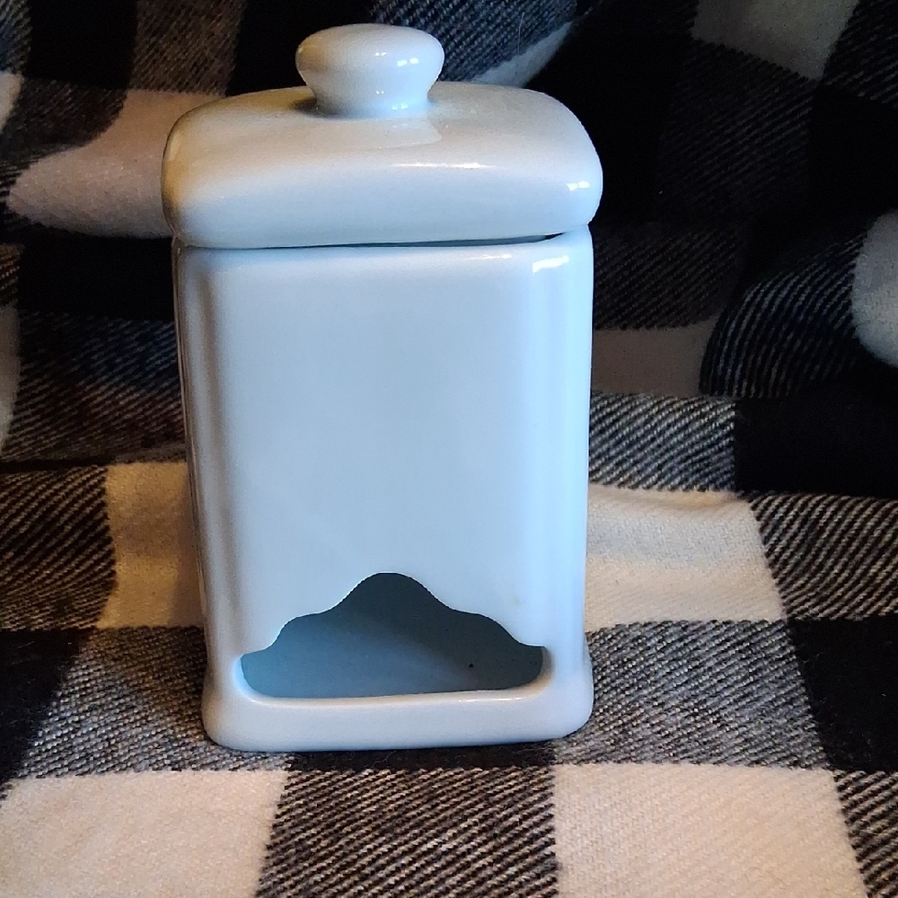 Light Blue Ceramic Tissue Box Cover